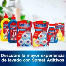 Somat Aditivo Lavavajillas Pastillas Limpia Máquinas (3 dosis), limpia lavavajillas para cal y grasa